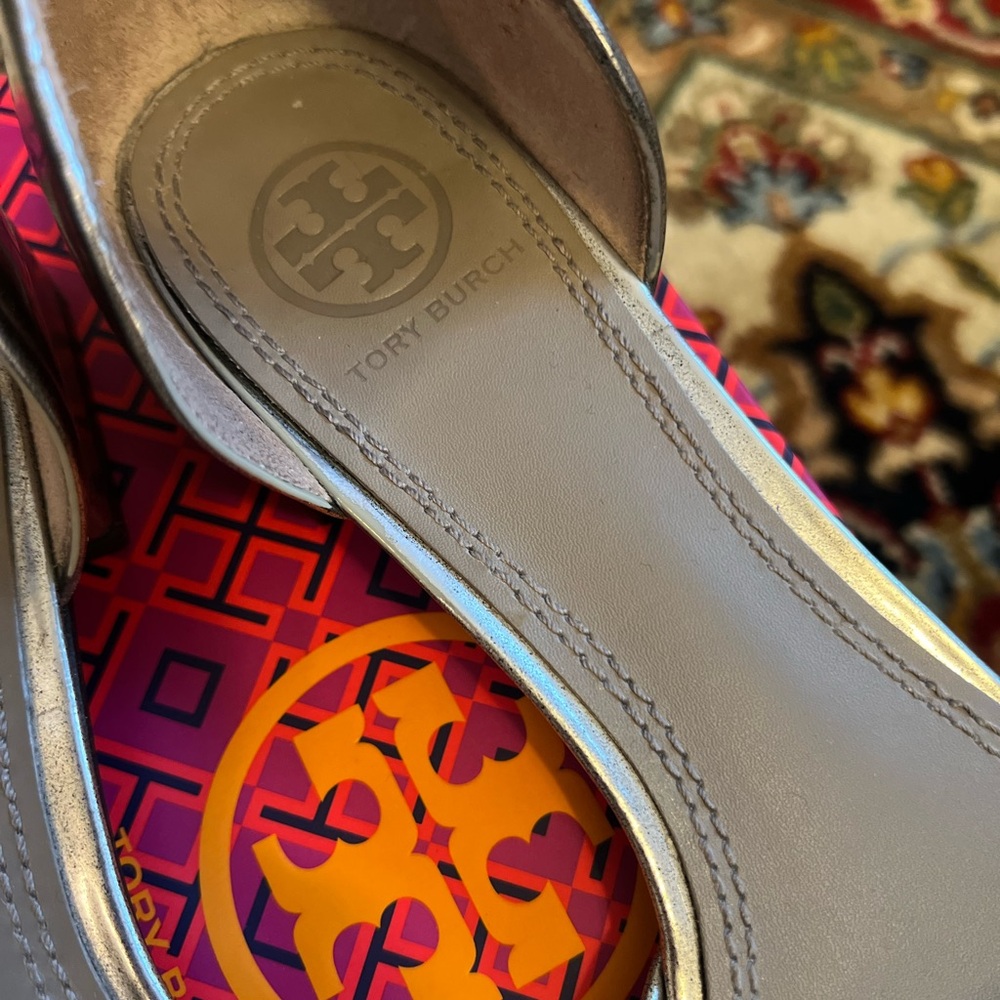 Tory Burch Silver Flats! - Picture 5 of 6